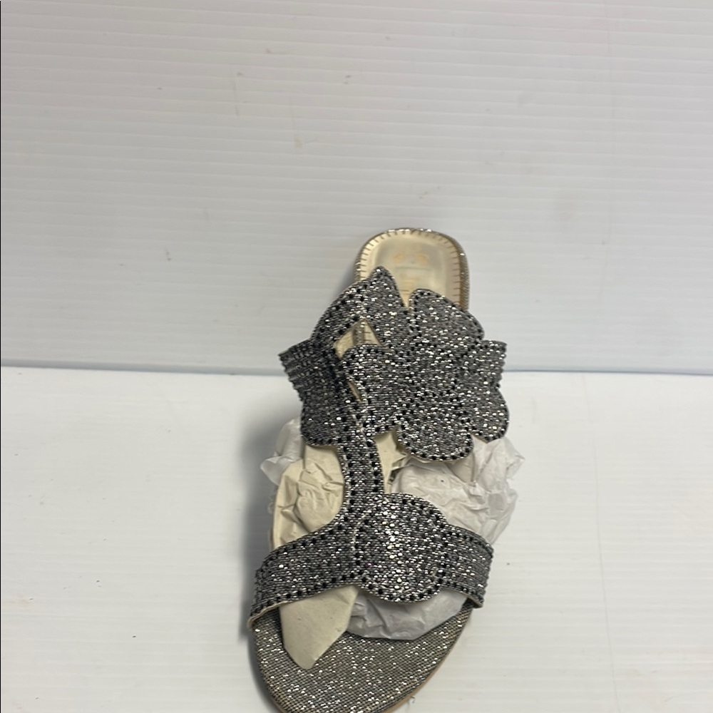 Elegant Silver Women's Sandals